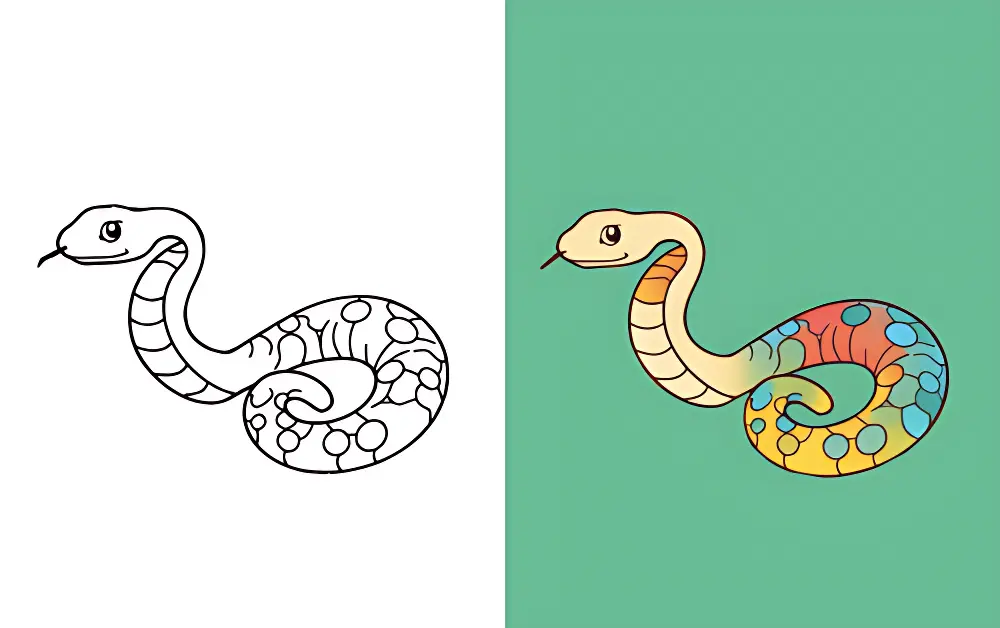 Coloriages Serpent | Dear Coloring Pages