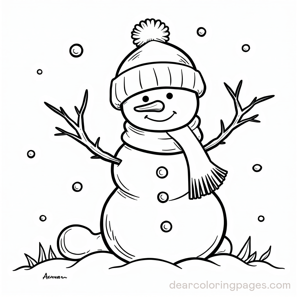 Cozy Winter Snowman