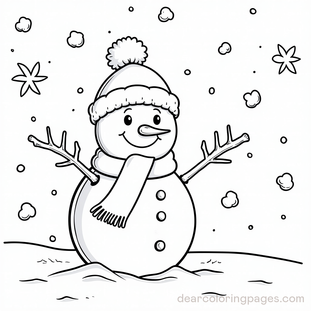 Starry Night Snowman