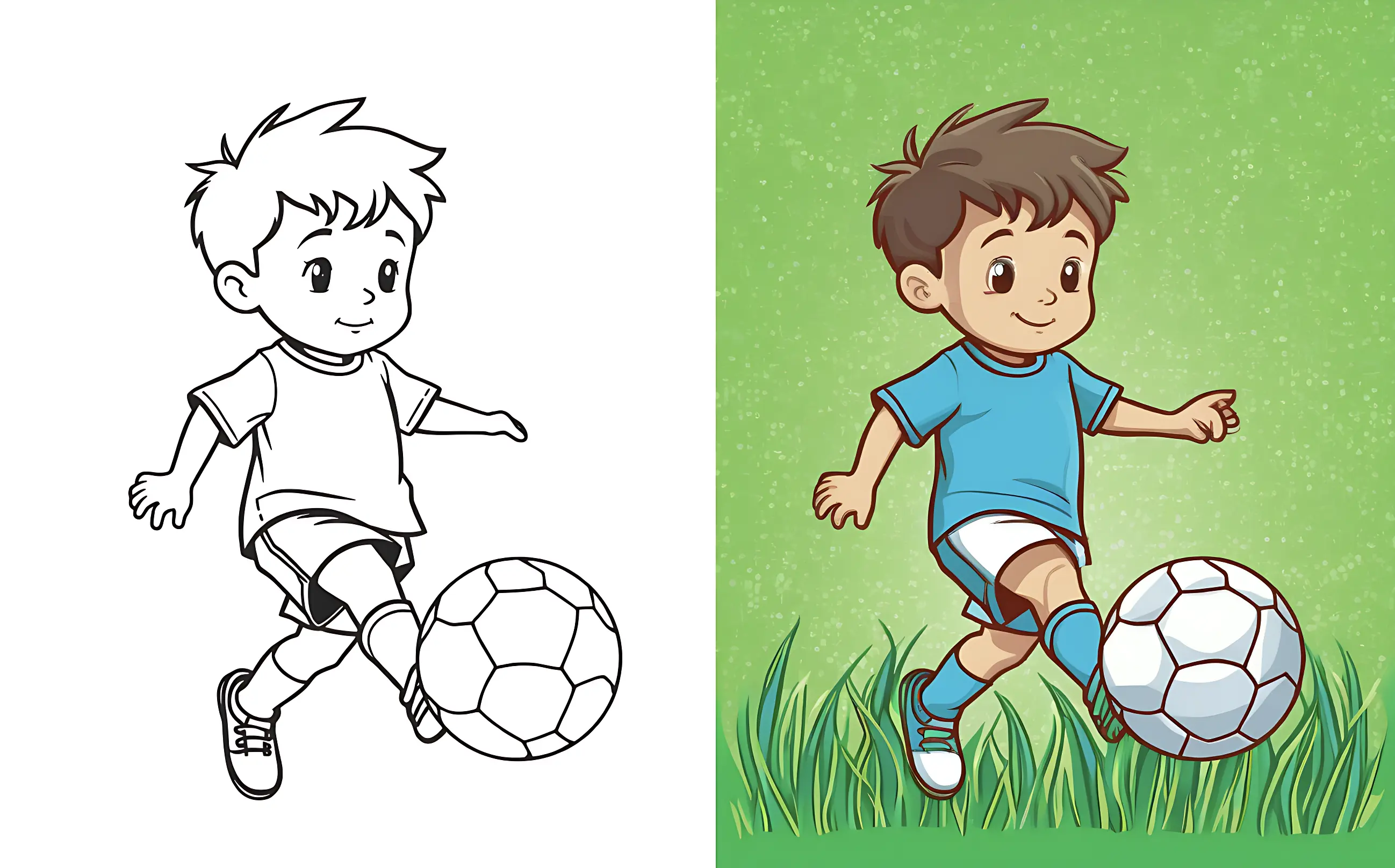 Soccer Coloring Pages