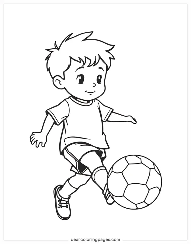 축구하는 아이