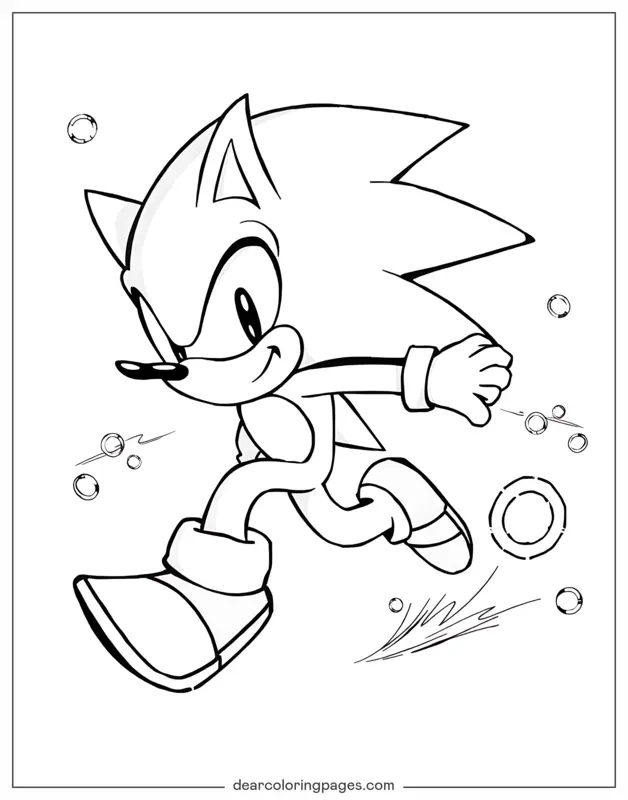 Sonic the Hedgehog in Sprinting Pose