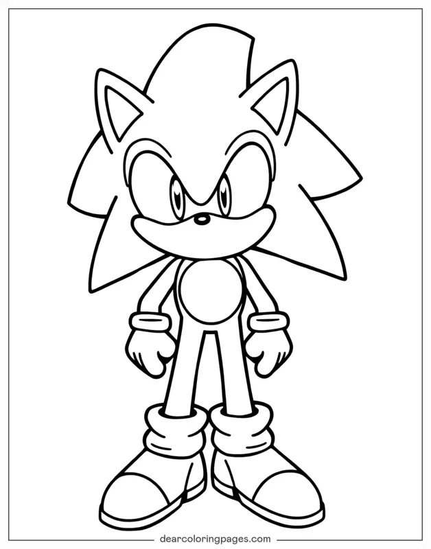 Sonic the Hedgehog's Intense Stance