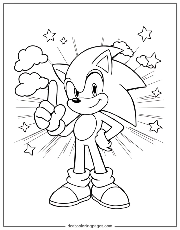 Sonic the Hedgehog Pointing