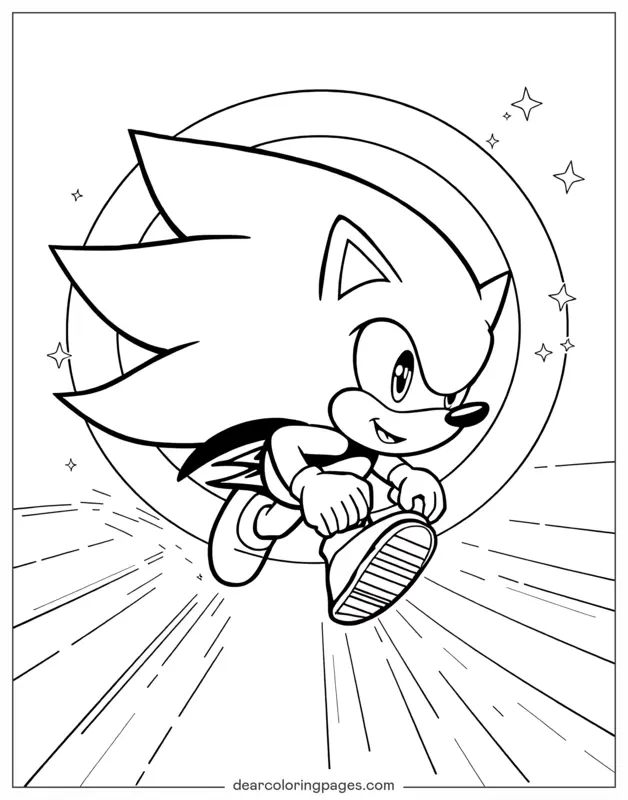 Sonic the Hedgehog With Large Ring