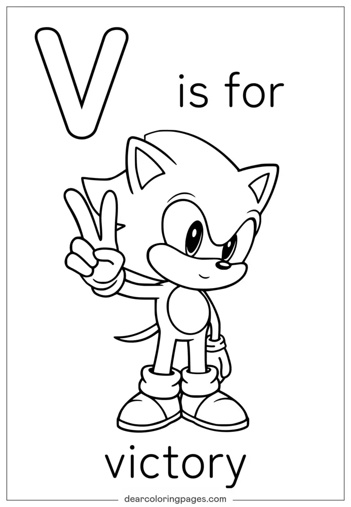 Sonic Coloring Pages