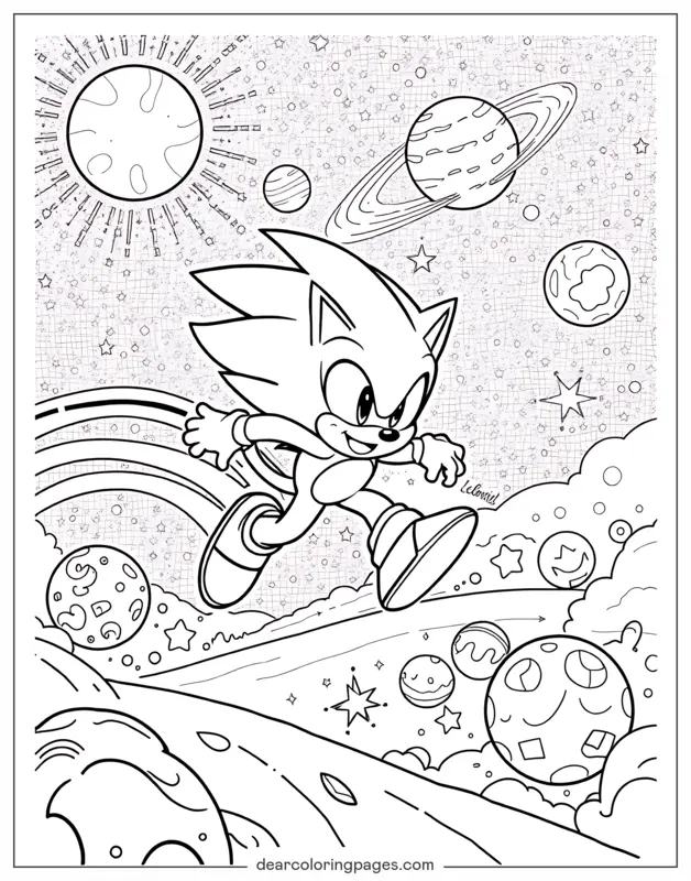 Sonic's Speed Dash in Space