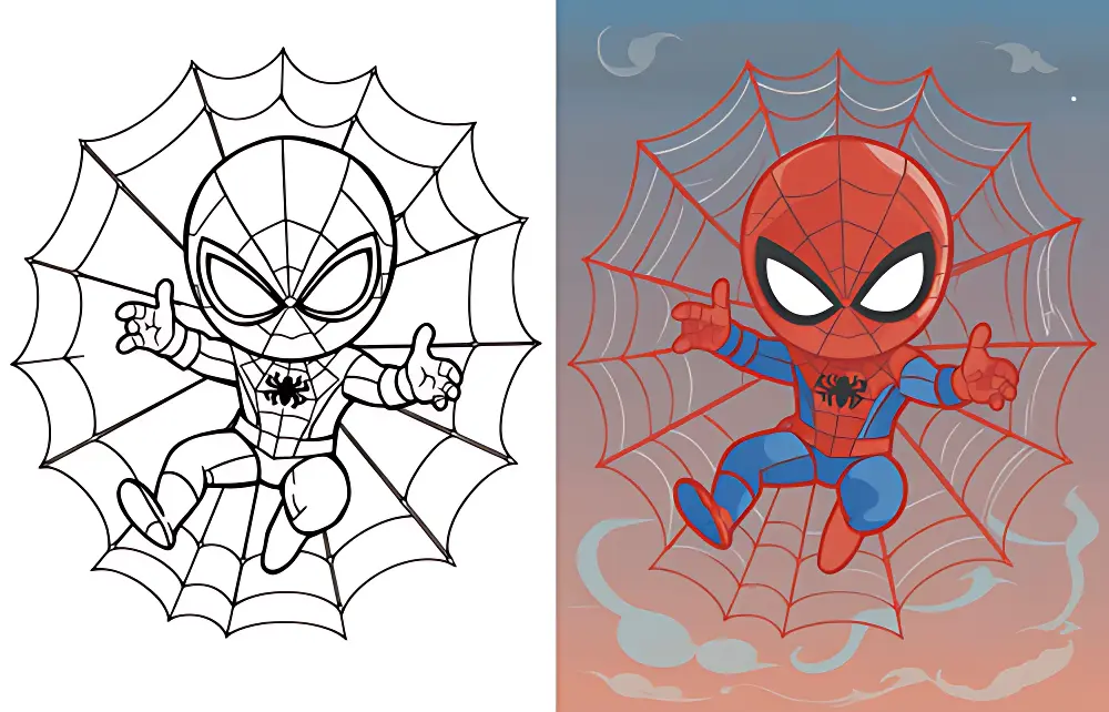 Homem-Aranha Desenhos para Colorir