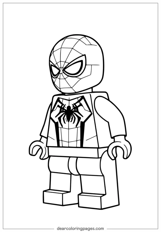 Homem-Aranha Desenho para Colorir - Spider-Man Desenho para Colorir
