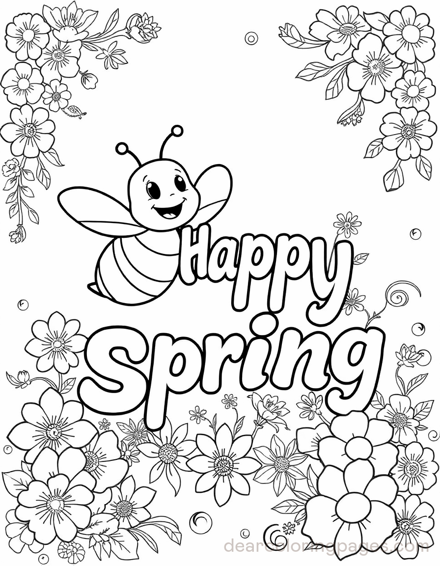 Happy Spring with Bee