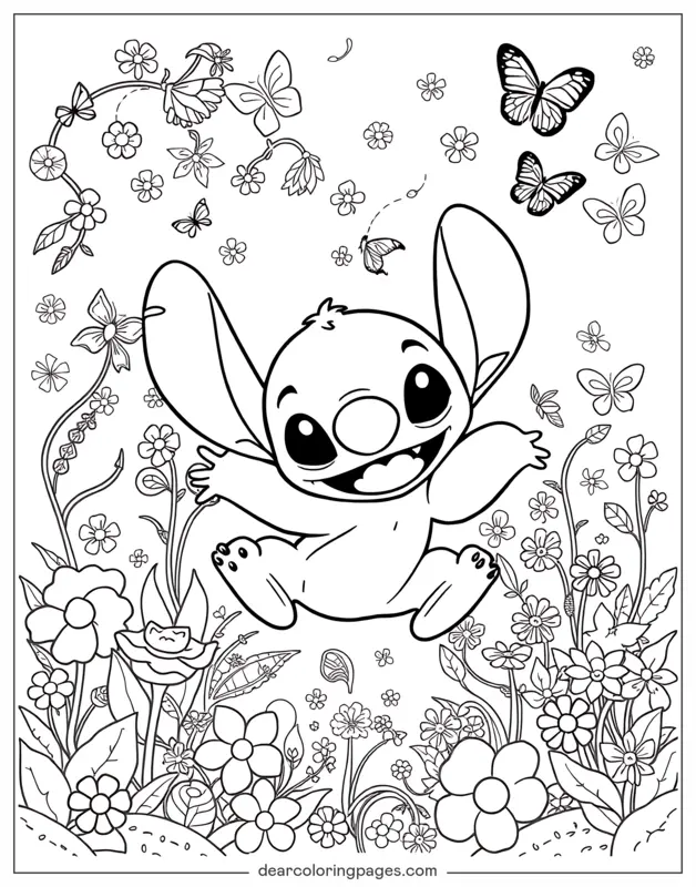 Primavera Dibujo para Colorear - Punto de Primavera