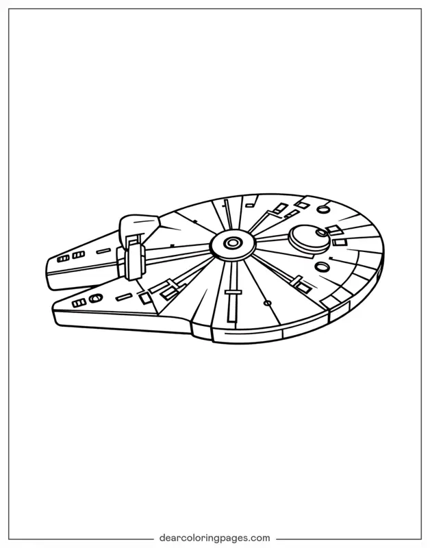 Millennium Falcon Coloring