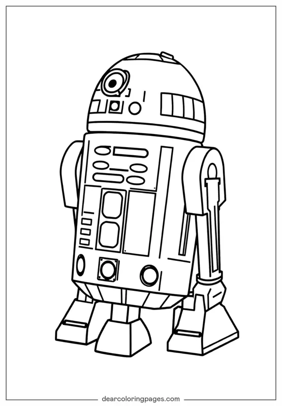 Adatto ai bambini Disegni da Colorare - Robot Disegno da Colorare