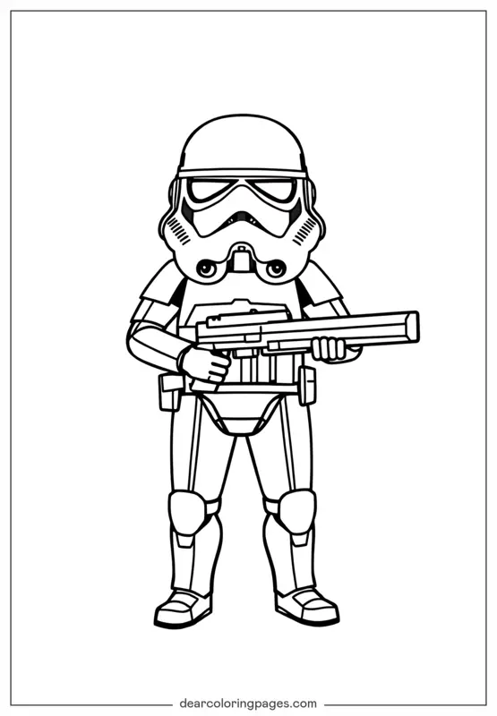 Star Wars Stormtrooper Coloring Page