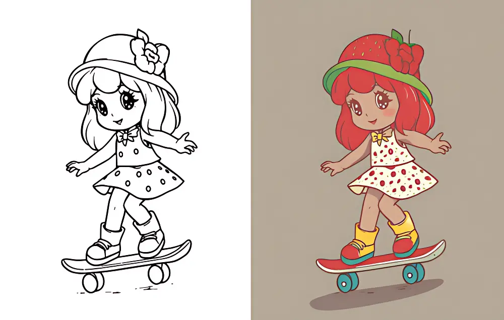 Strawberry Shortcake Coloring Pages