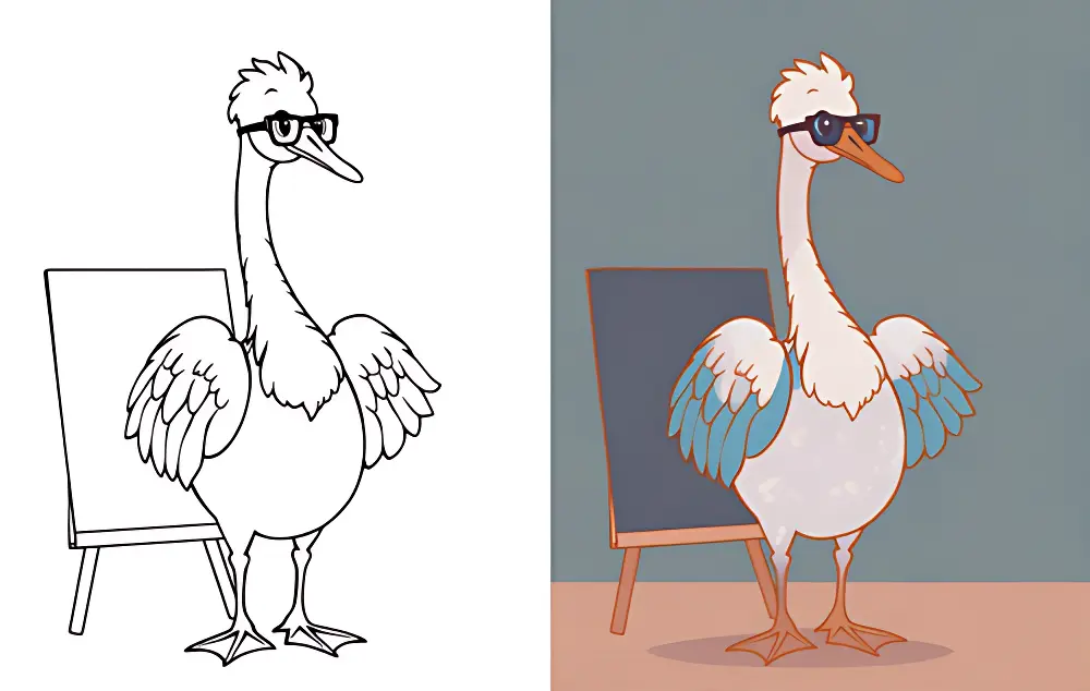 Cisne Desenhos para Colorir