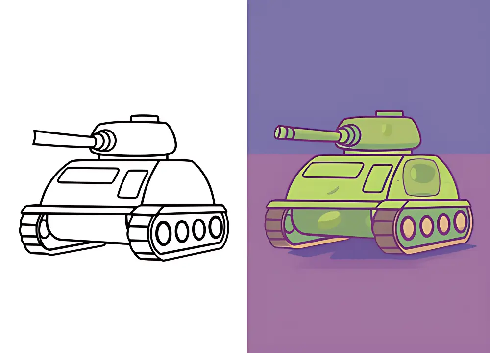 Tank Coloring Pages