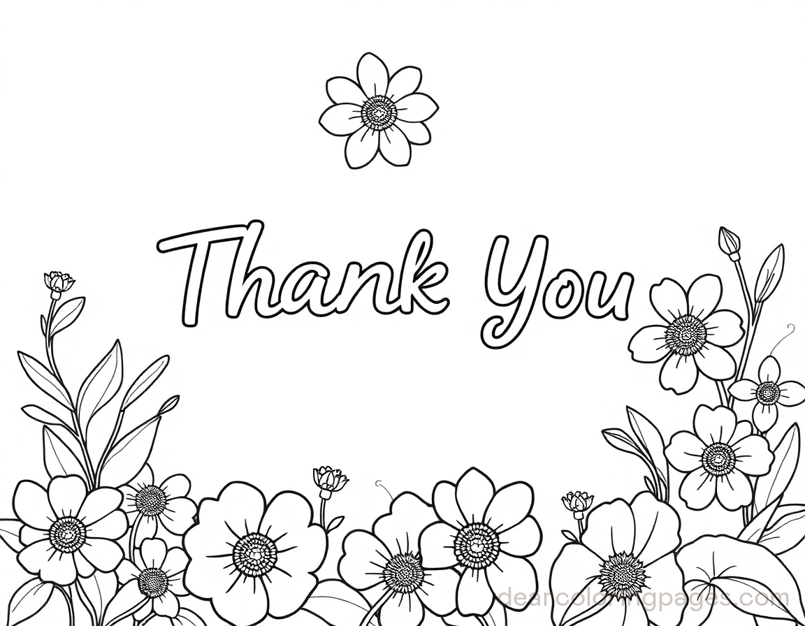 Thank You with Flowers