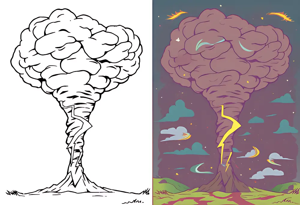 Tornado Disegni da Colorare | Dear Coloring Pages