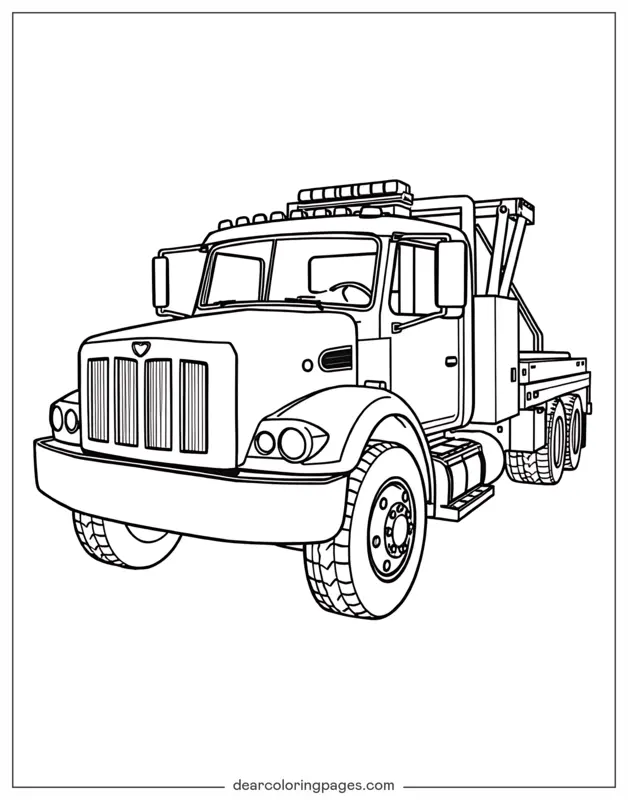 Detailed Tow Truck