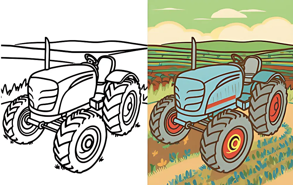Traktor Ausmalbilder