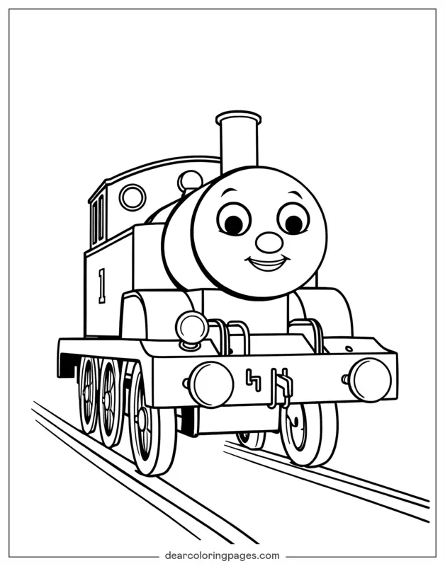 Train Coloring Page - Thomas the Train