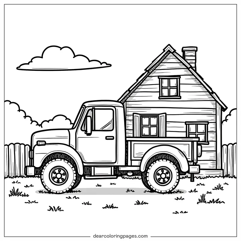 Truck Coloring Page - Truck Coloring Page