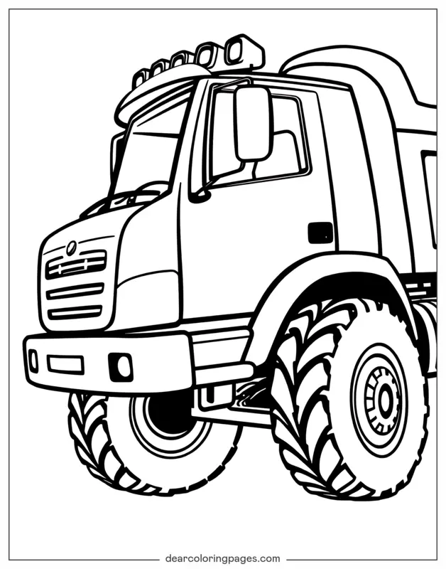 Truck Coloring Page - Truck