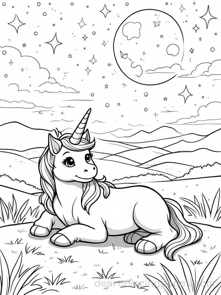 Unicorn (6 Designs) Coloring Pages