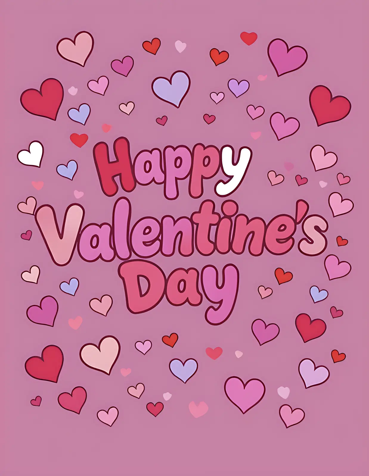 Seasonal and Holiday Coloring Pages - Valentine's Day Coloring Page