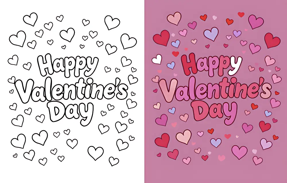 Valentine's Day Coloring Pages
