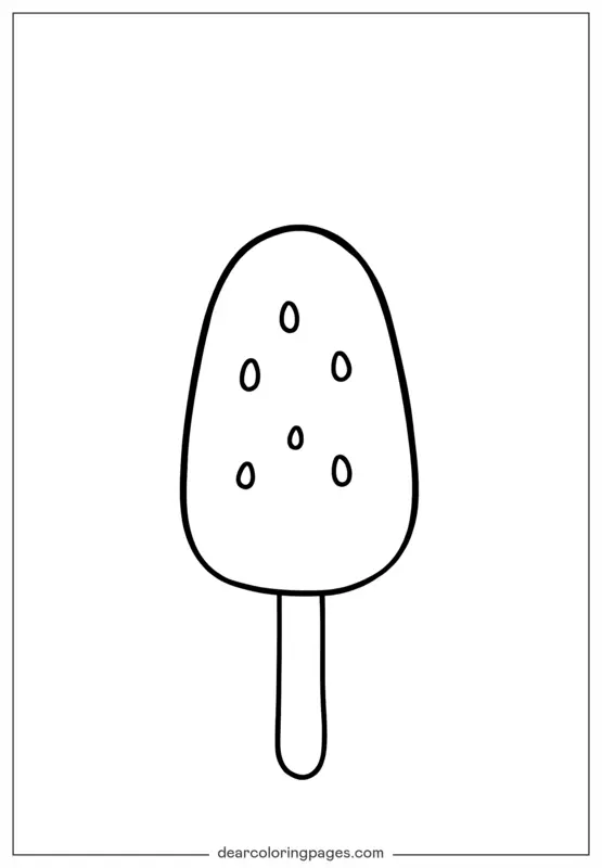 Sandía Dibujo para Colorear - Paleta de Sandía