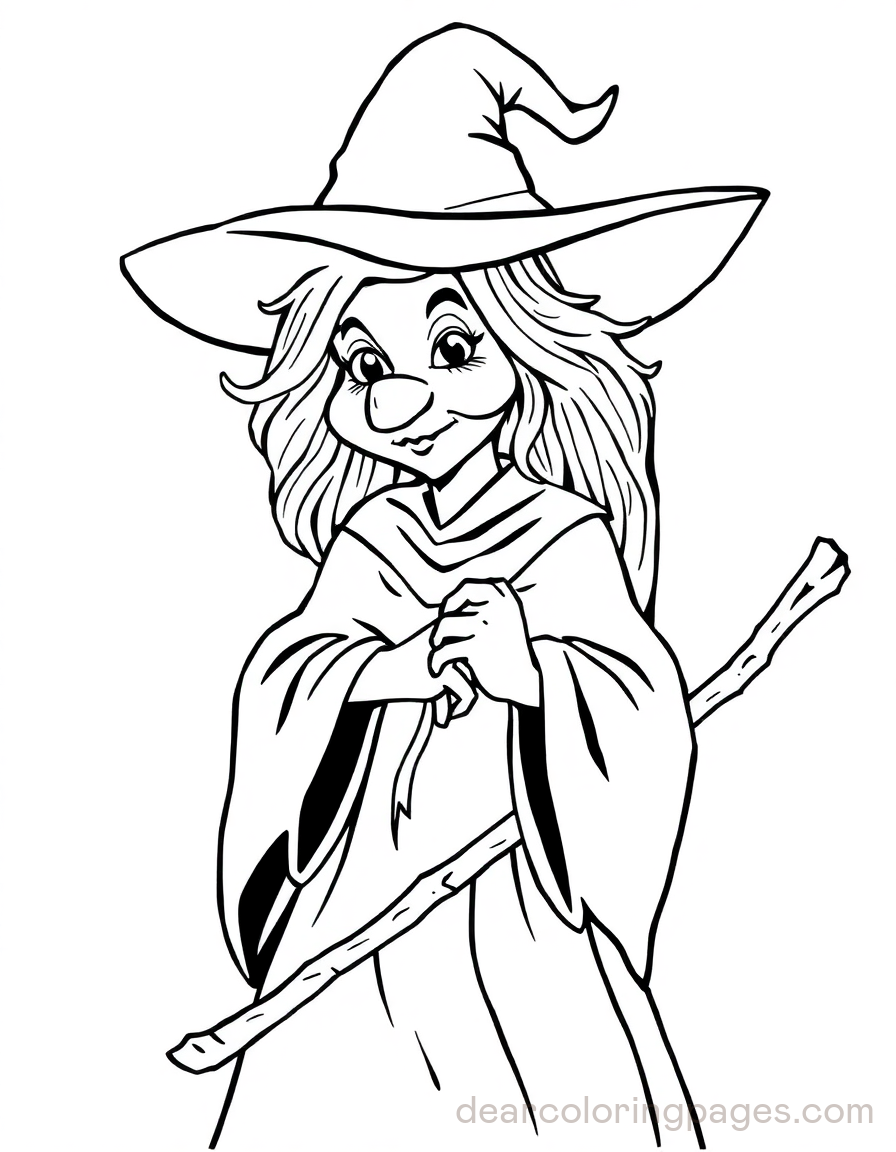 Witch Holding a Staff