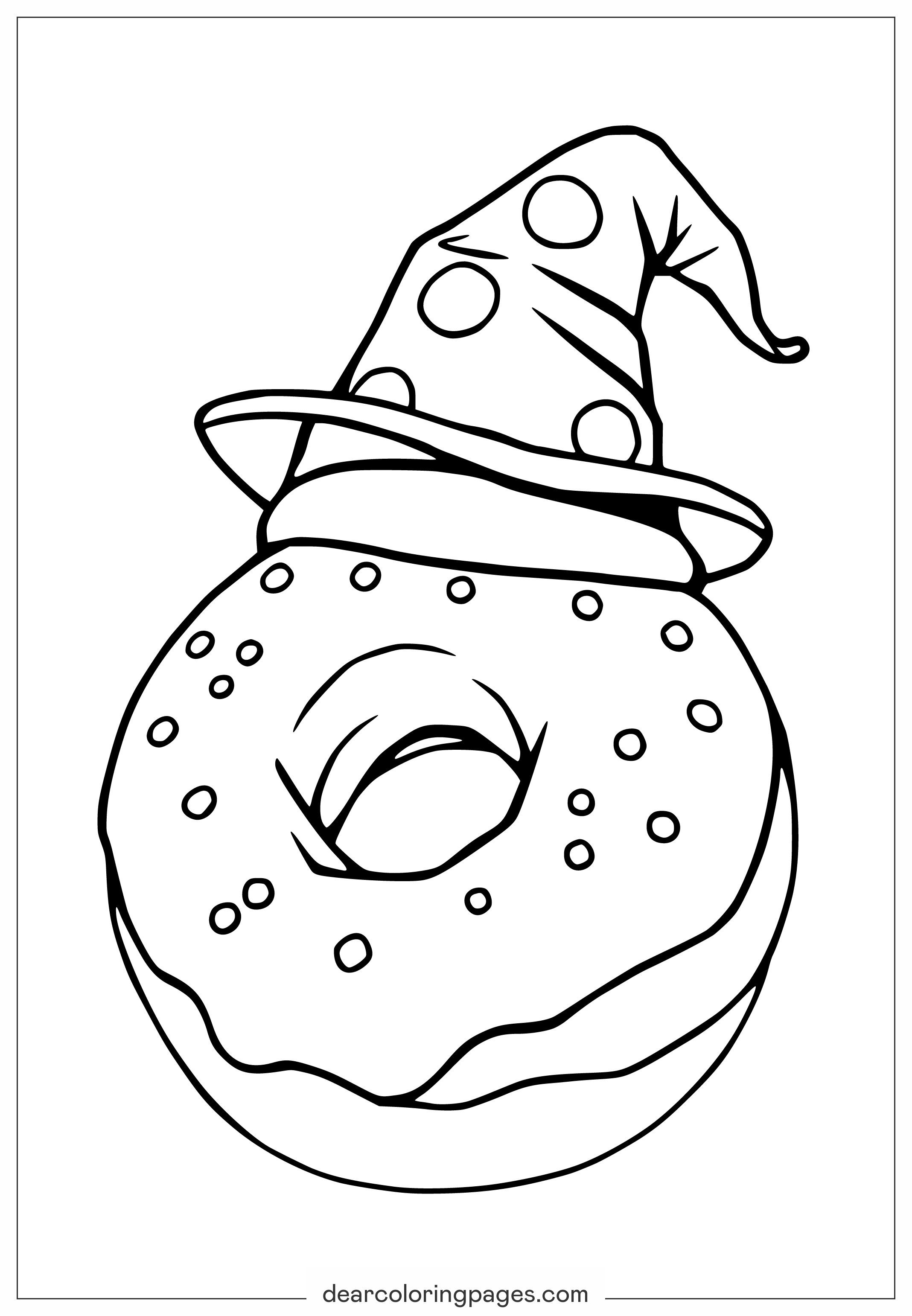 Magical Donut With Wizard Hat