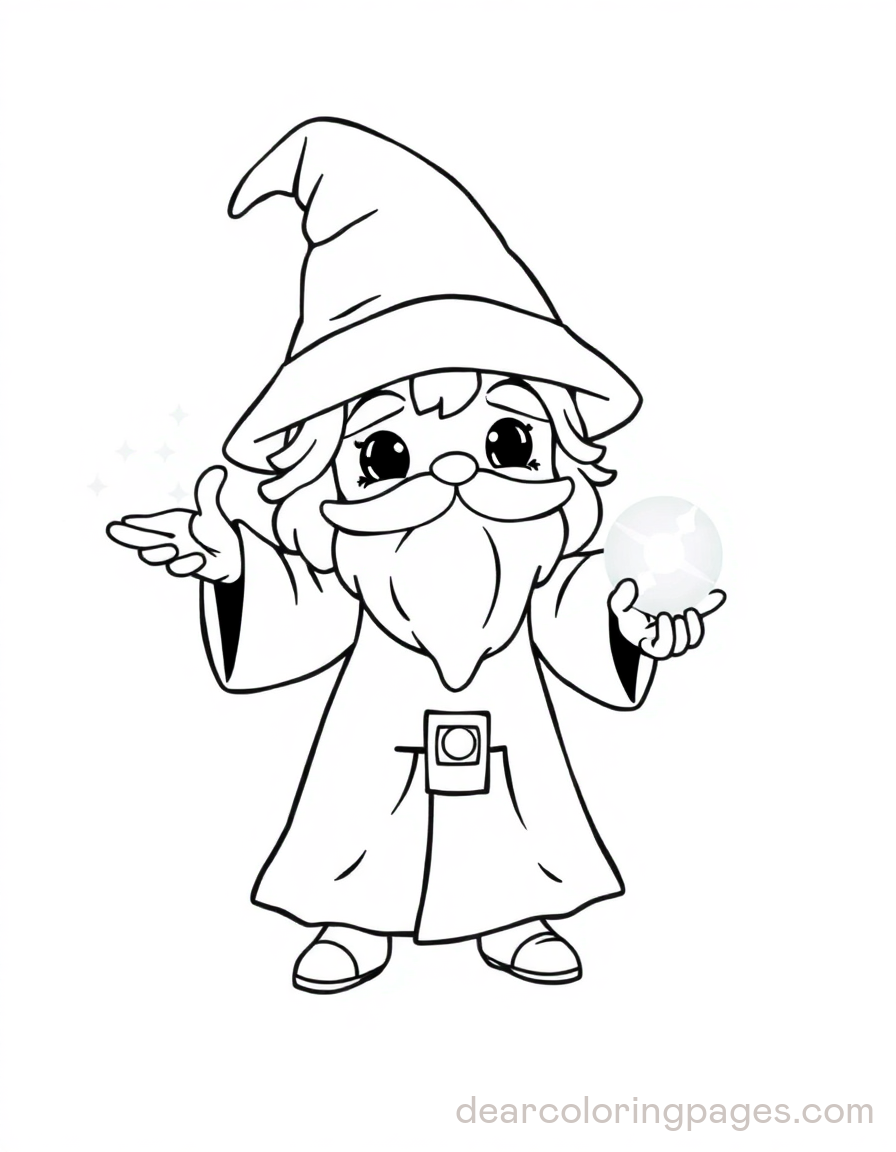 Wizard Holding a Globe